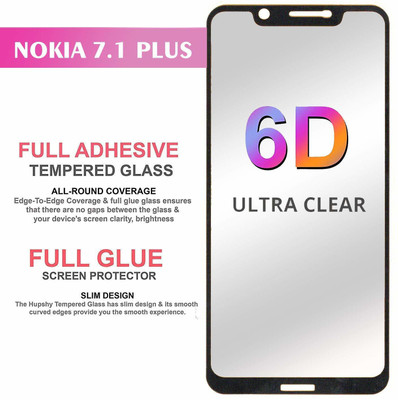 Express Buy Edge To Edge Tempered Glass for Nokia 7.1 Plus(Pack of 1)