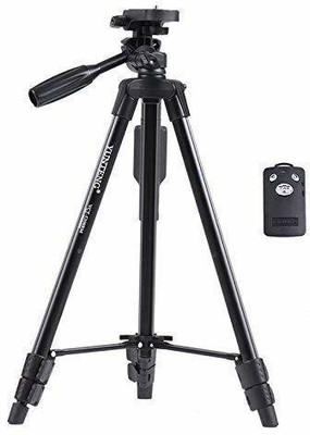 FD1 5208 Professional Lightweight Aluminum Portable Tripod(Black, Supports Up to 1500 g)