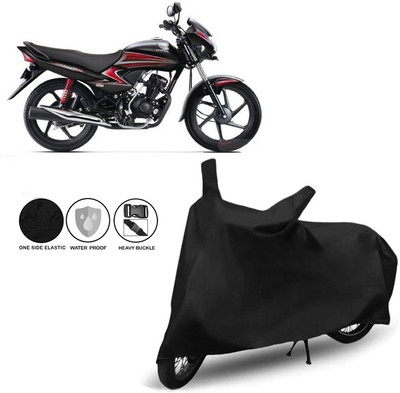 creative graphics Two Wheeler Cover for Honda(Dream Yuga, Black)