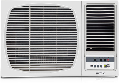 Intex 1.5 Ton 3 Star Window AC  - White(INW18CU3L-2W, Copper Condenser)   Air Conditioner  (Intex)