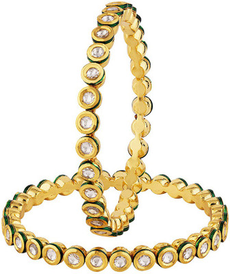 Voylla Brass Gold-plated Bangle(Pack of 2)