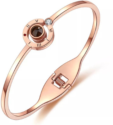 impression Metal Crystal Gold-plated Cuff