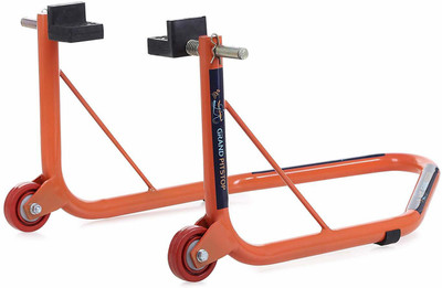 GrandPitstop Rear Paddock Stand with Swing Arm Rest Bike Storage Stand(Floor Mount)