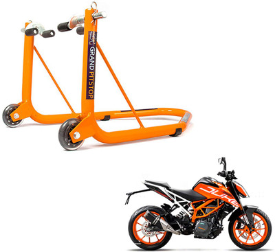 GrandPitstop Front Paddock Stand with Swing Arm Rest for KTM 390 Bike Storage Stand(Floor Mount)