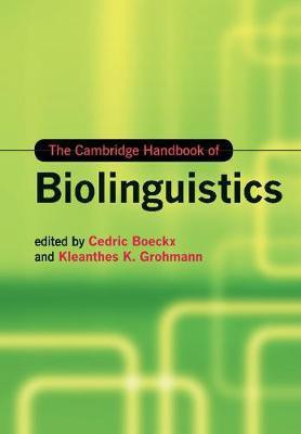 The Cambridge Handbook of Biolinguistics(English, Paperback, unknown)