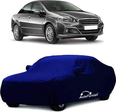 80% OFF on AutoFurnish Car Cover For Fiat Linea (With Mirror Pockets)(Blue)