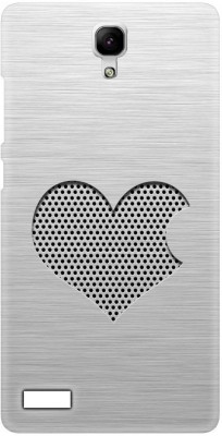 Smutty Back Cover for Mi Redmi Note Prime - Silver Heart Print(Multicolor, Hard Case, Pack of: 1)