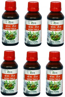 PATANJALI Divya Kesh Tailum - 100ml - (Pack of 6) Hair Oil(100 ml)