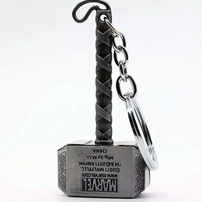 gtrp SILVER Thor Hammer Marve Key Chain
