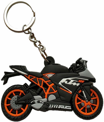 MISMIL Doublesided 125 RC Bike Rubber Keychain Key Chain