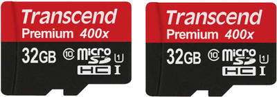 

Transcend 32 gb memory card combo 32 GB MicroSDHC Class 10 85 MB/s Memory Card