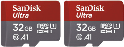 SanDisk Ultra 2 Pcs Combo 32 GB MicroSDHC Class 10 48 MB/s Memory Card – at Rs 1400 ₹ Only