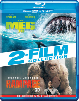 

2 Movies Collection: The Meg + Rampage (Blu-ray 3D & Blu-ray) (4-Disc)(3D Blu-ray English)