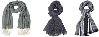 Aimee Self Design Pure Cotton Men Fancy Scarf