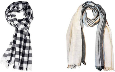 Aimee Self Design Pure Cotton Men Fancy Scarf