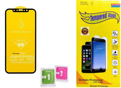 Express Buy Edge To Edge Tempered Glass for Samsung galaxy M10 (11D 9H Full Glue)(Pack of 1)
