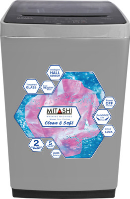 

Mitashi 7.5 kg Fully Automatic Top Load Washing Machine Grey(MiFAWM75v22), Silver