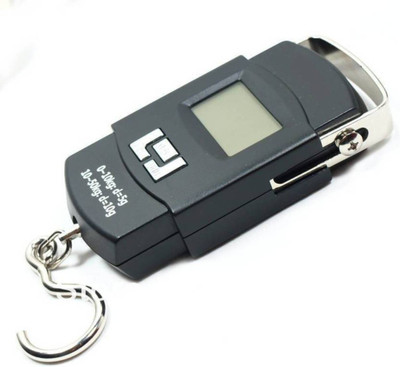 

NIBBIN AAA A-08 Weighing Scale Digital Heavy Duty Portable, Hook Type with Temp, 50Kg Weighing Scale (Black) Weighing Scale(Black)