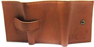 Mundkar Men Tan Artificial Leather, Fabric Wallet(7 Card Slots)