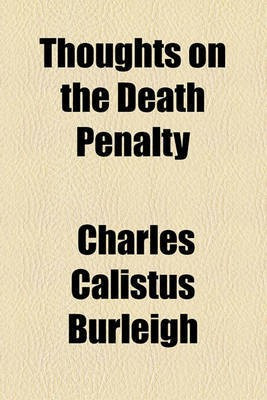 Thoughts on the Death Penalty(English, Paperback, Burleigh Charles Calistus)