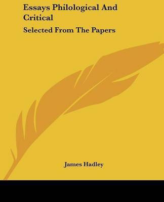 Essays Philological And Critical(English, Paperback, unknown)