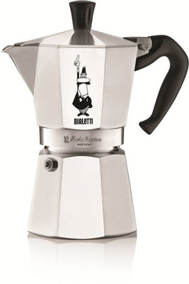 

Bialetti Moka Express Stove Top Espresso 6 Cups Coffee Maker(Aluminium)