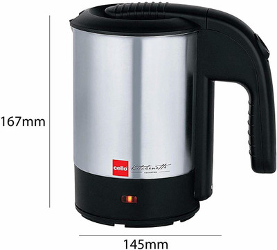 

Cello Quick Boil 700 Electric Kettle (0.5 L, Black, Silver) Electric Kettle(0.5 L, Black, Silver)