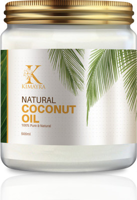 KIMAYRA Natural Organic Cold Pressed Coconut Oil for Skin, Hair Hair Oil(500 ml)