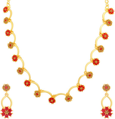 Sukkhi Alloy Gold-plated Multicolor Jewellery Set(Pack of 1)
