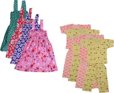 KAVYA Baby Boys & Baby Girls Casual Bodysuit Dress(Purple, Red, Green, Pink, Orange, Yellow)