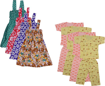 KAVYA Baby Boys & Baby Girls Casual Bodysuit Dress(Purple, Red, Green, Brown, Orange, Yellow)