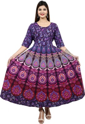 Jaipur Skirt Anarkali Gown(Multicolor)