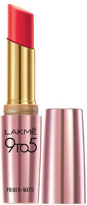 

Lakme 9 to 5 Primer plus Matte Lip Color(Scarlet Surge, 3.6 g)