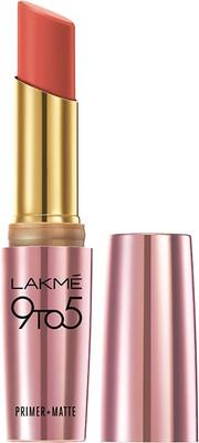 

Lakme 9 to 5 Primer Plus Matte Lip Color(Coral Date, 3.6 g)