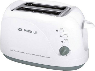 

Pringle PT 401 750 W Pop Up Toaster(White)
