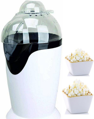 CLICK N HOME Popcorn Maker 300 ml Electric Popcorn Maker (White, Black) Popcorn Maker 300 ml Popcorn Maker (White, Black) 300 ml Popcorn Maker(White, Black)
