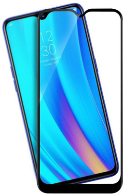 Caseline Edge To Edge Tempered Glass for Realme 3 Pro(Pack of 1)