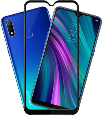 Caseline Edge To Edge Tempered Glass for Realme 3 Pro(Pack of 1)