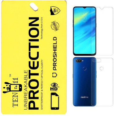 Ten To 11 Front and Back Screen Guard for Realme C2(Pack of 1)