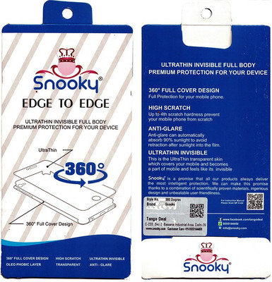 Snooky Front and Back Screen Guard for Sony Xperia C3(Pack of 1)