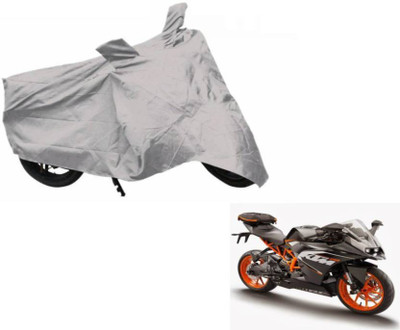 COVERPLANET Two Wheeler Cover for KTM(RC 390, Silver)