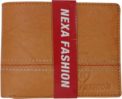 NEXA FASHION Men Casual Brown Genuine Leather Wallet(5 Card Slots)