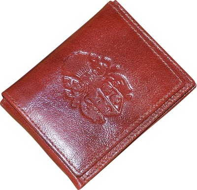 Style 98 Men Casual Brown Genuine Leather Wallet(9 Card Slots)