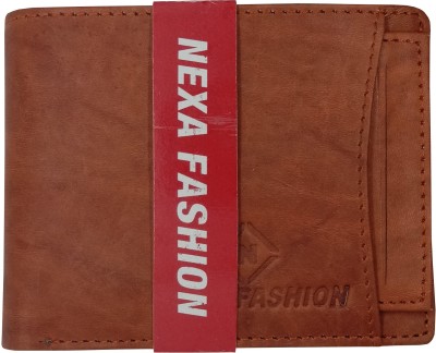 NEXA FASHION Men Casual Brown Genuine Leather Wallet(5 Card Slots)