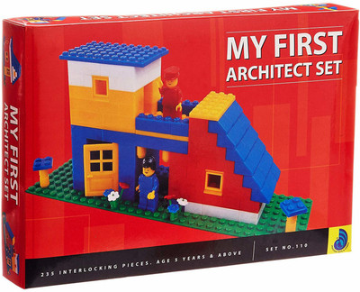 Peacock Smart Blocks My First Architect-(House Blocks) by Party Shopping(Multicolor)
