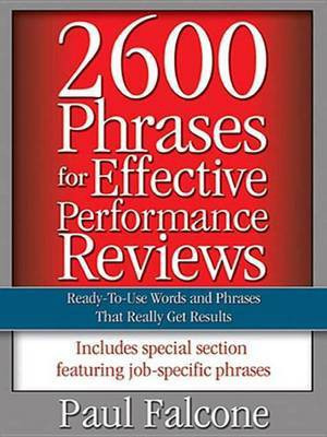 2600 Phrases for Effective Performance Reviews(English, Electronic book text, Falcone Paul)