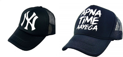 FashMade Printed Sports/Regular Cap Cap(Pack of 2)