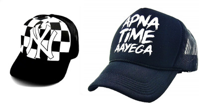 FashMade Printed Sports/Regular Cap Cap(Pack of 2)