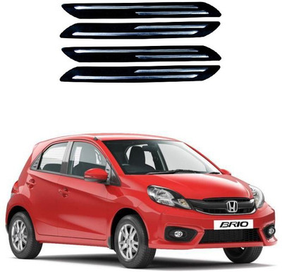 PRTEK Plastic Car Bumper Guard(Black, Pack of 4, Honda, Brio)