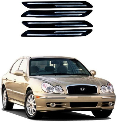 PRTEK Plastic Car Bumper Guard(Black, Pack of 4, Hyundai, Sonata)